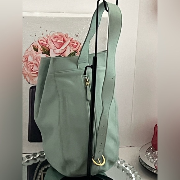 COACH Vintage Soho Sling Bag Mint Green leather Made In USA main image 7